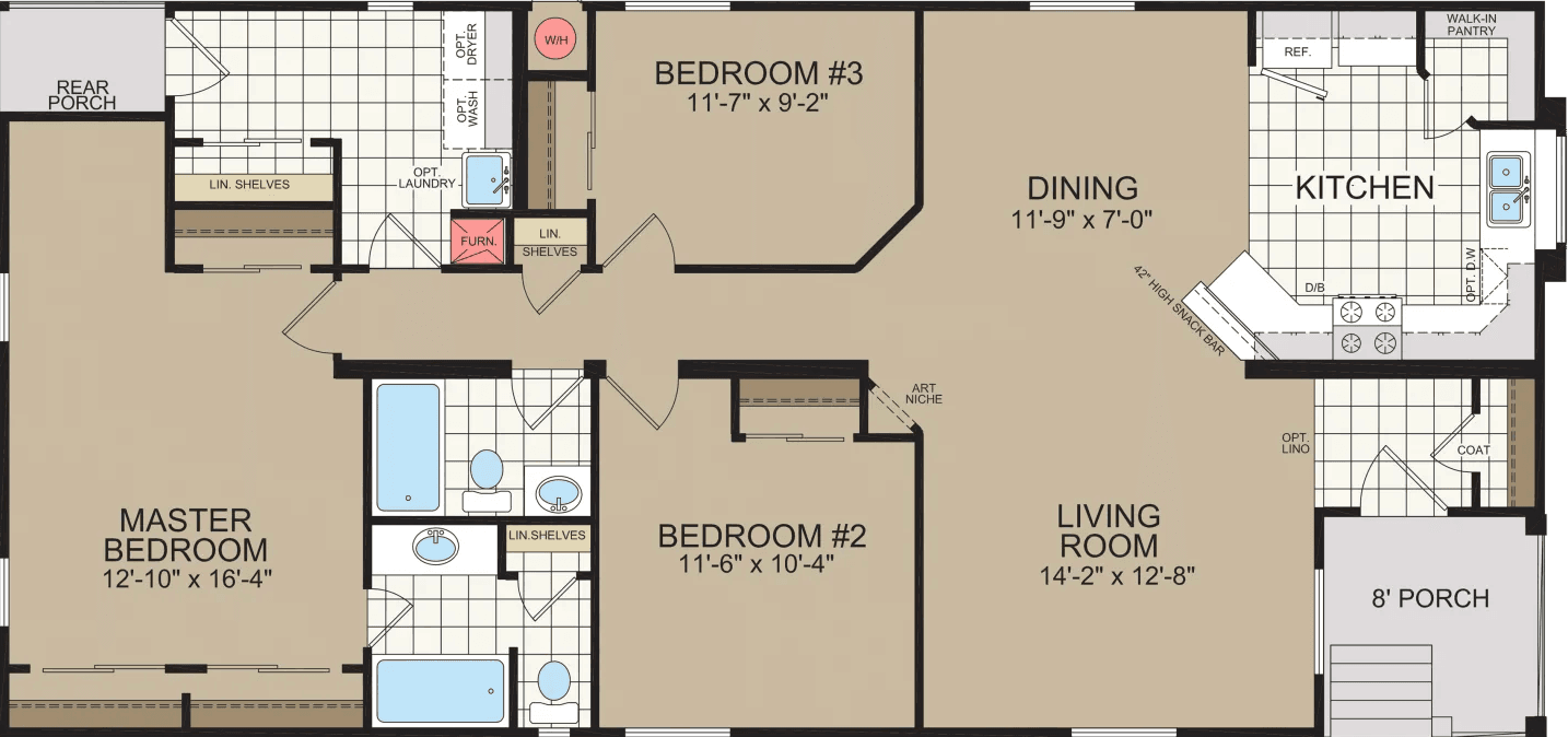 Cm-4563k floor plan home features