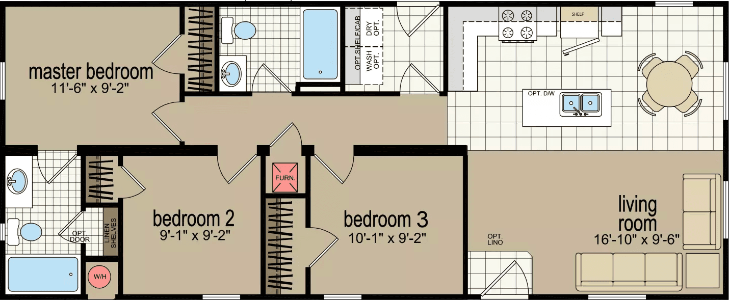 Cm-8483d floor plan home features